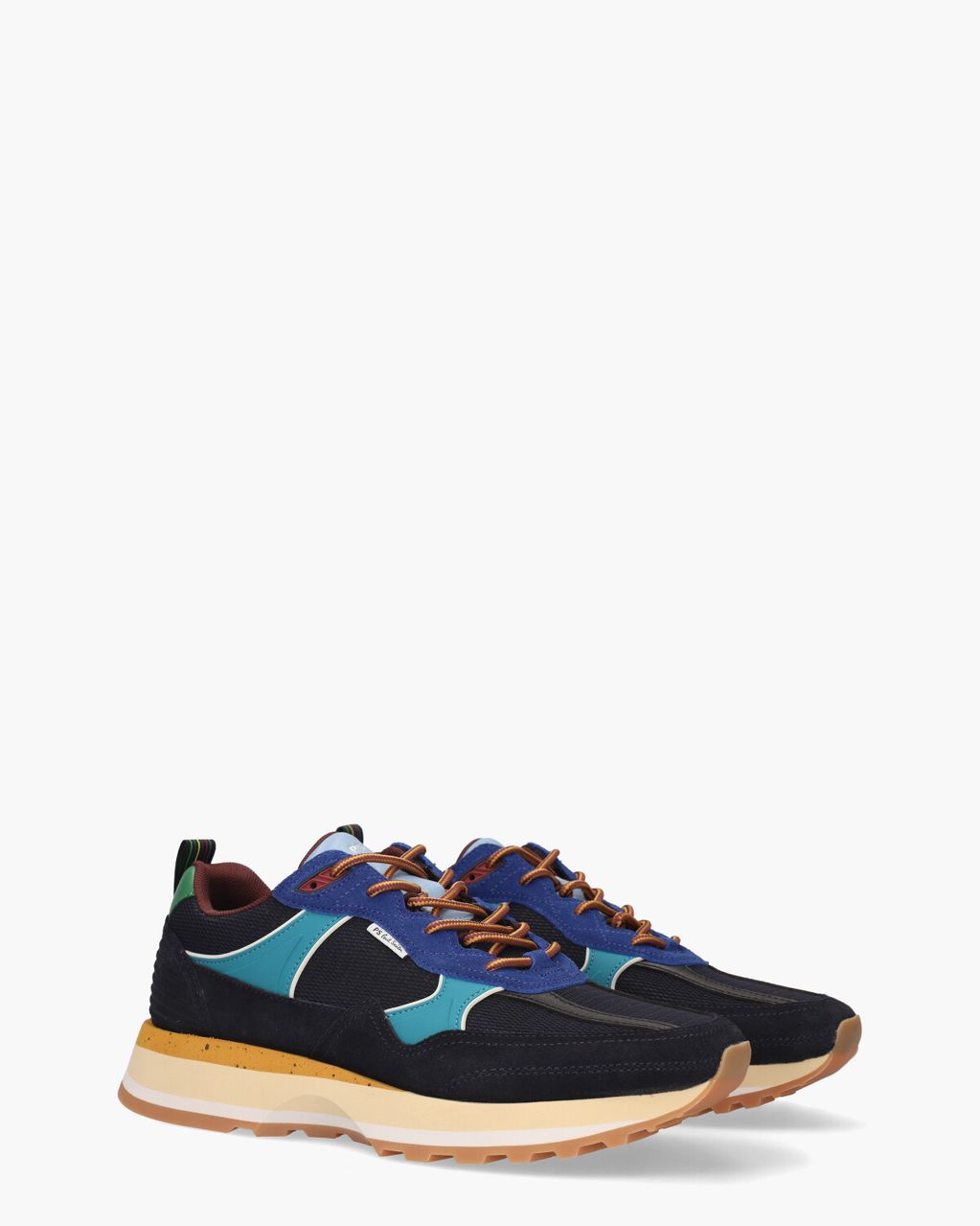 Paul Smith Banks Donkerblauw/Multicolor Herensneakers