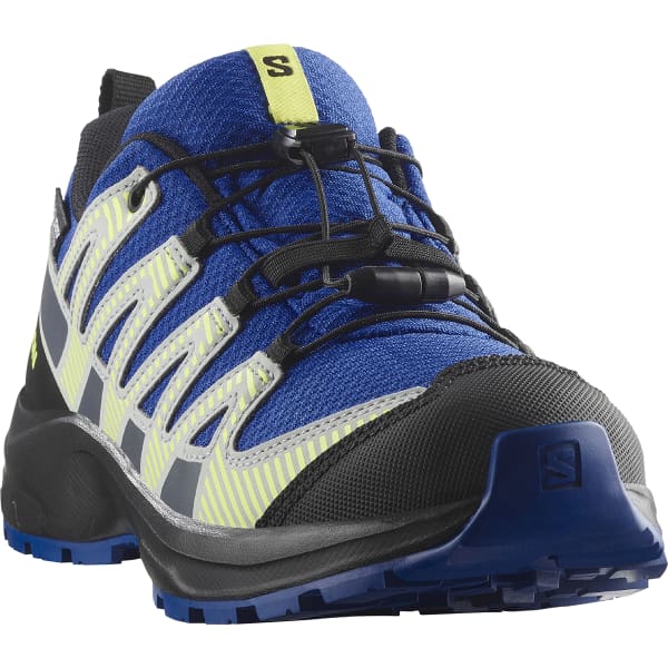 Chaussure trail SALOMON XA PRO V8 WP J NAUTICAL BLUE/BLACK/SHARP GREEN