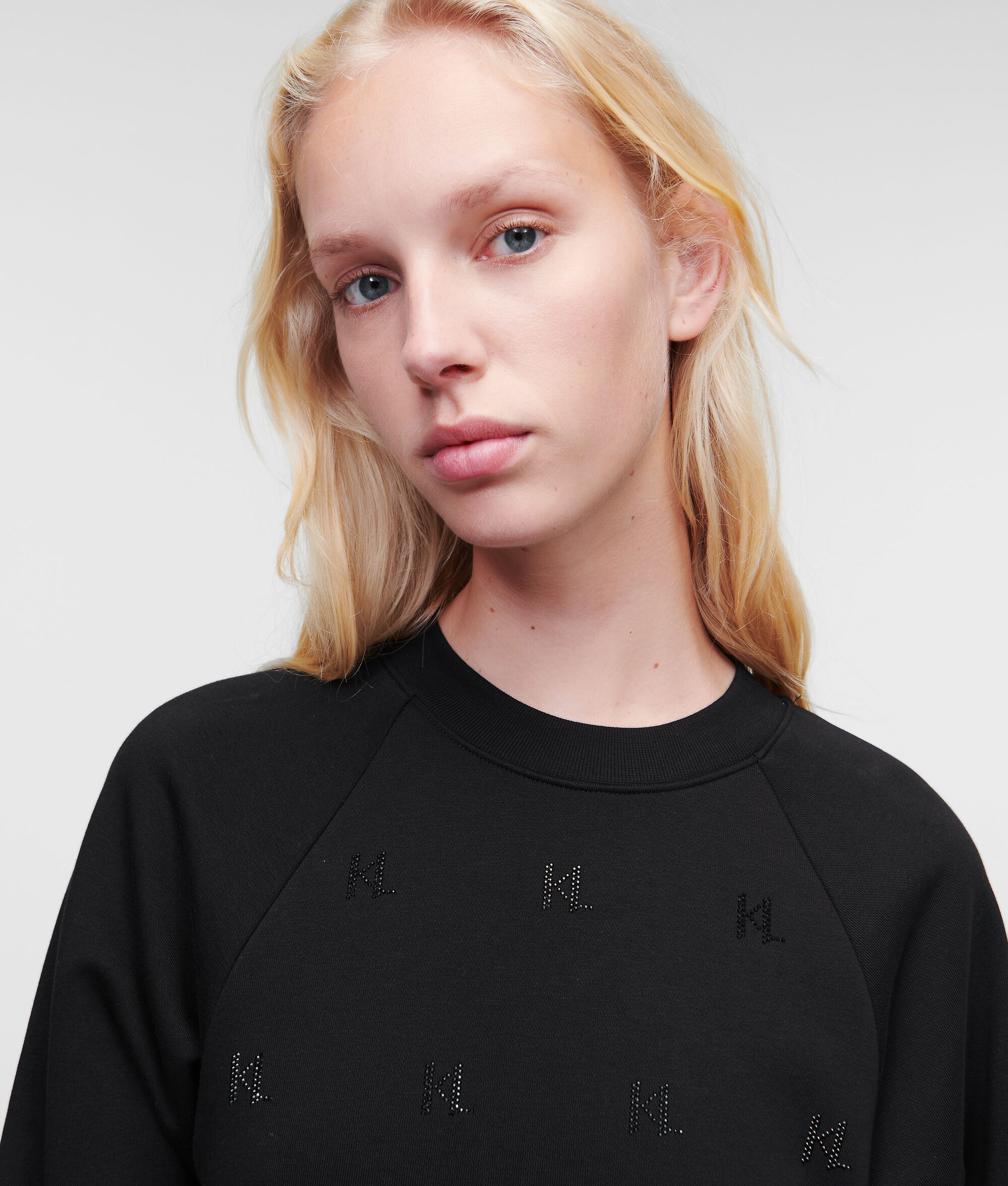 ROBE SWEAT EN STRASS KL MONOGRAM
