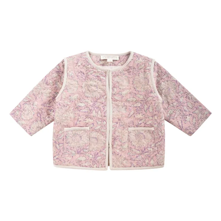 Louise Misha Veste Teliani Matelassée Jacquard | Rose