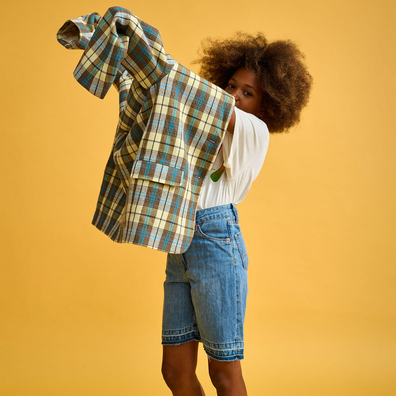 Bellerose Blazer Chick à carreaux multicolore