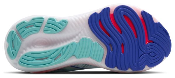 Chaussures Running Brooks Glycerin 22 Blanc/Bleu/Rose Femme