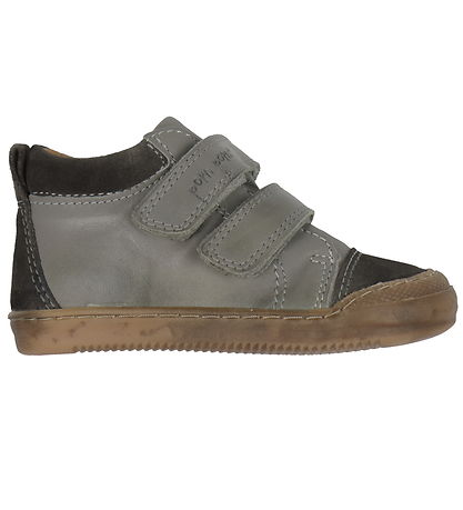 Pom Pom Schuhe - Sneakers Klettband - Dark Forest