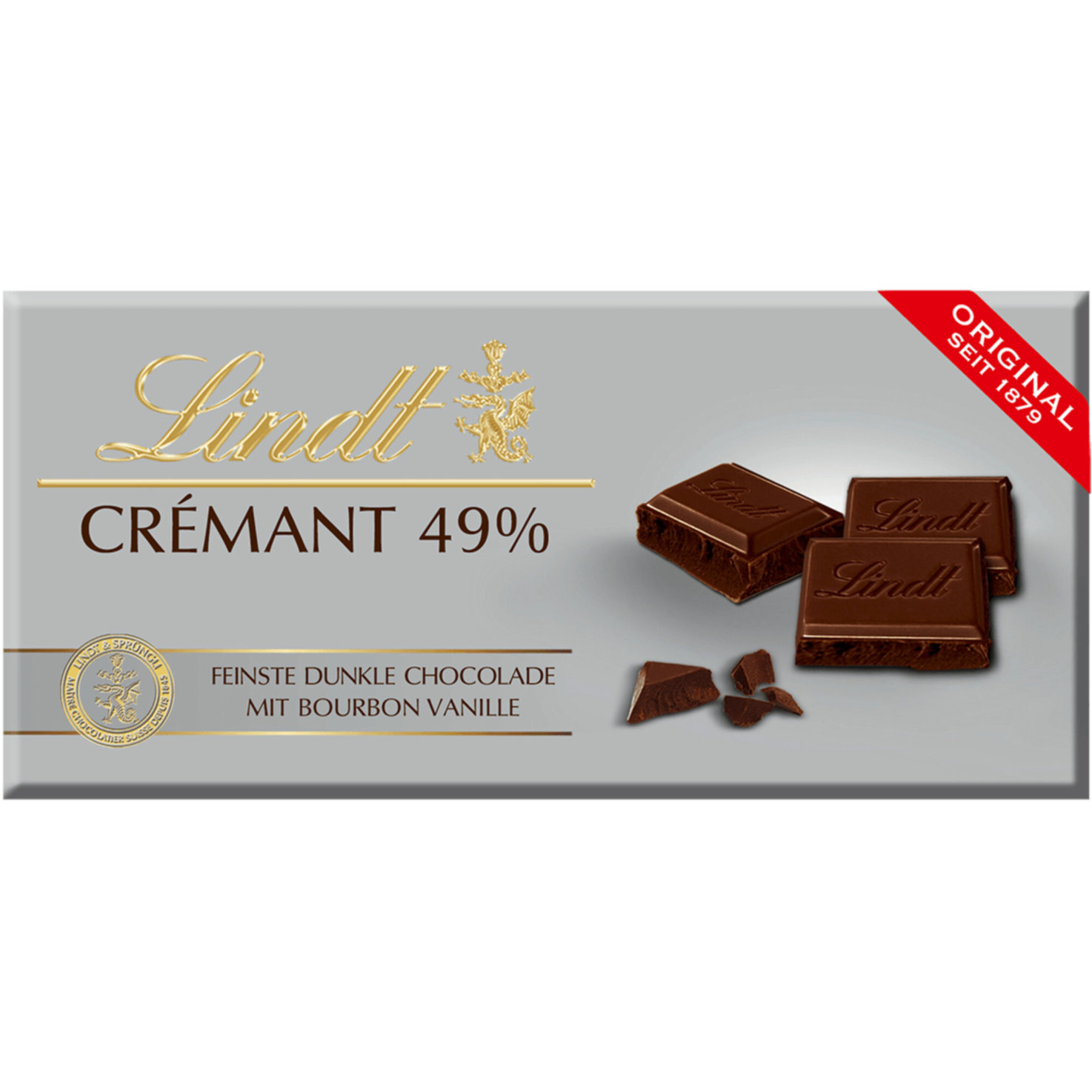 Lindt Crémant Dunkel 49% Tafelschokolade