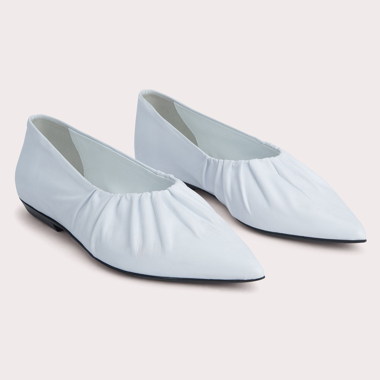 By Far Ballerines en Cuir Regina blanches