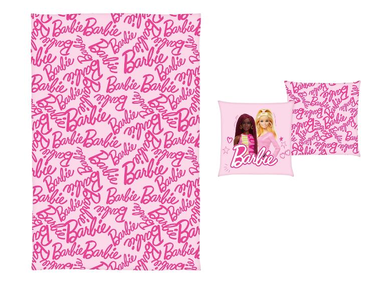 Barbie Deken met kussen 100 x 150 cm