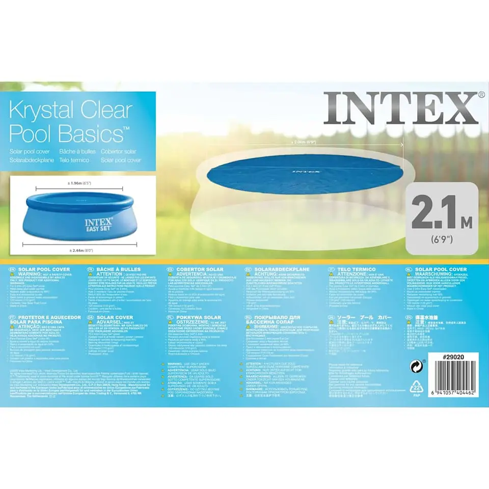 INTEX - Solarzwembadhoes - Blauw - Polyetheen - 244 cm