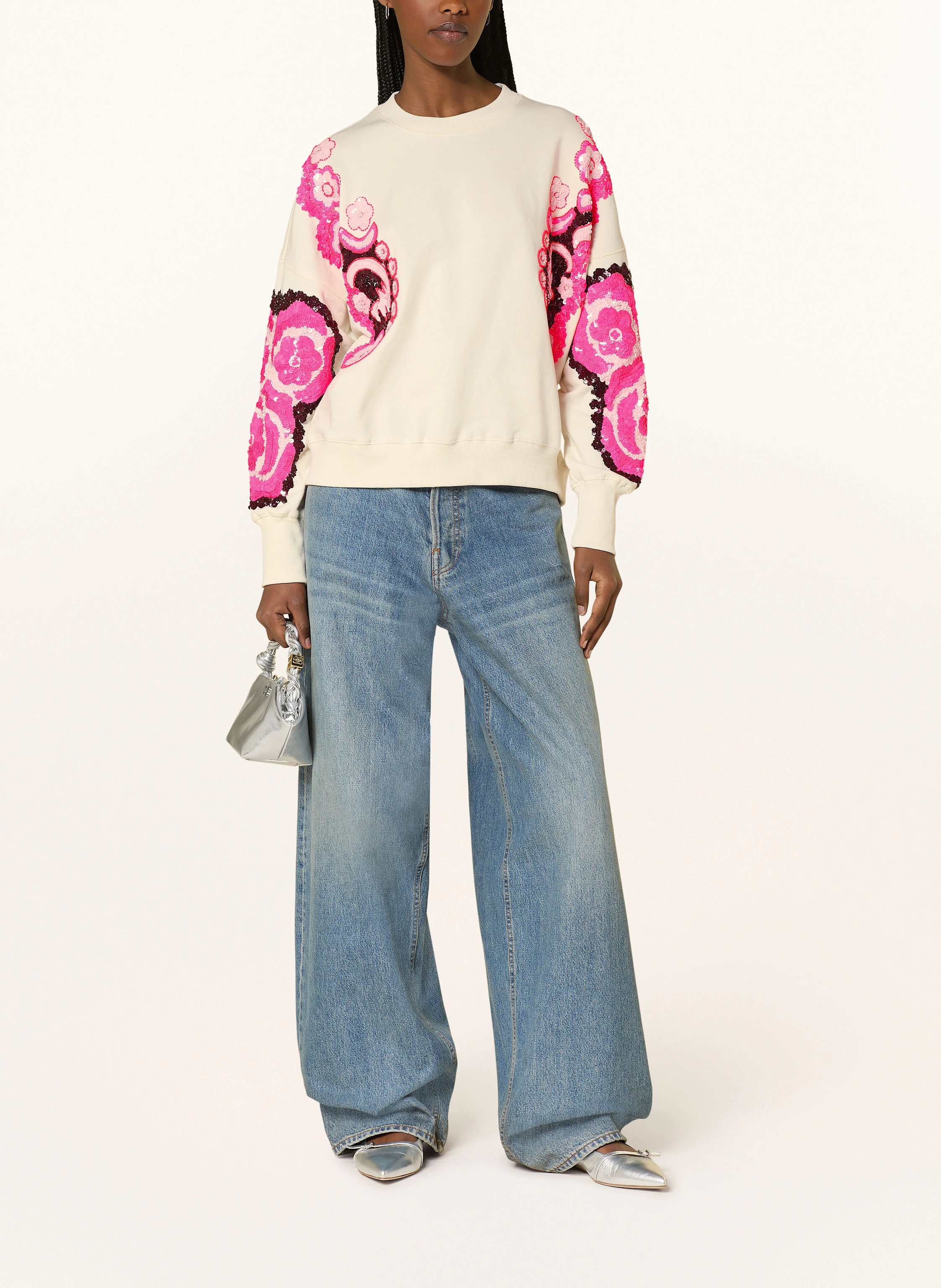 ESSENTIEL ANTWERP Sweatshirt HECRAZY mit Pailletten