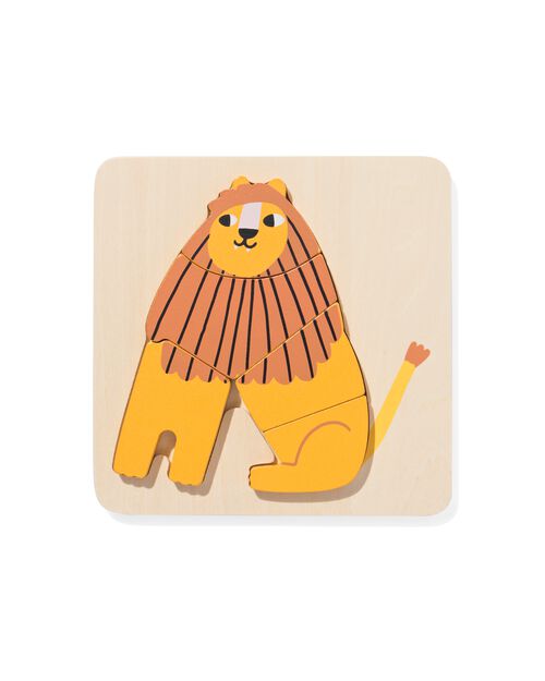 puzzle à encastrement en bois lion