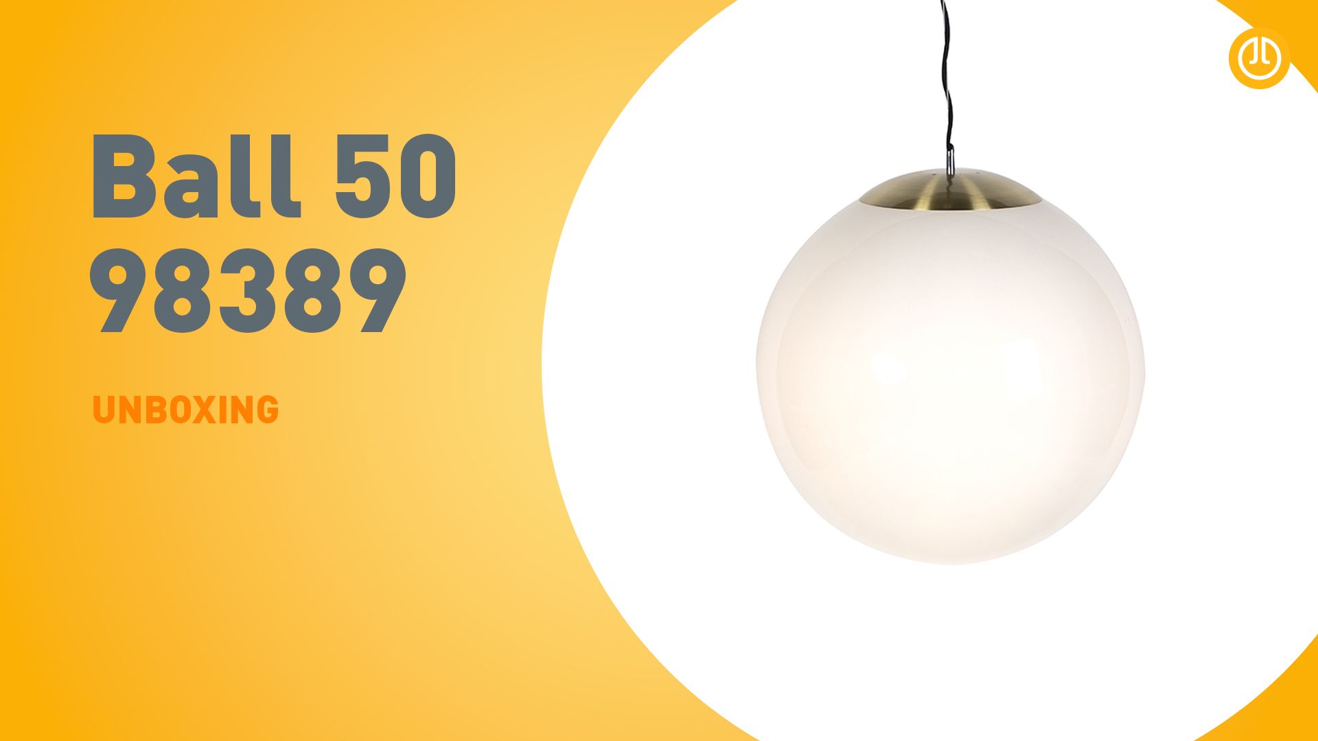 Scandinavische hanglamp opaal glas 50 cm - Ball 50