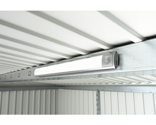 Biohort LED-lamp inclusief bewegingssensor en continu-lichtschakelaar, op batterijen, voor tuinhuisjes en opbergkasten