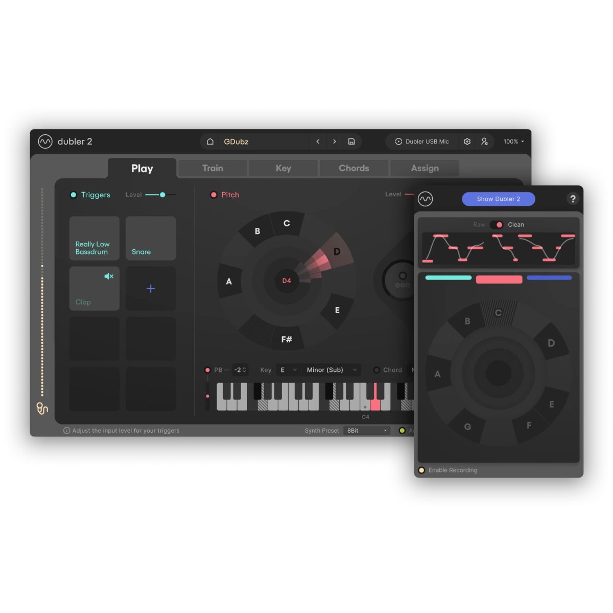 Vochlea Dubler Studio Kit 2 zang/beatbox naar MIDI converter