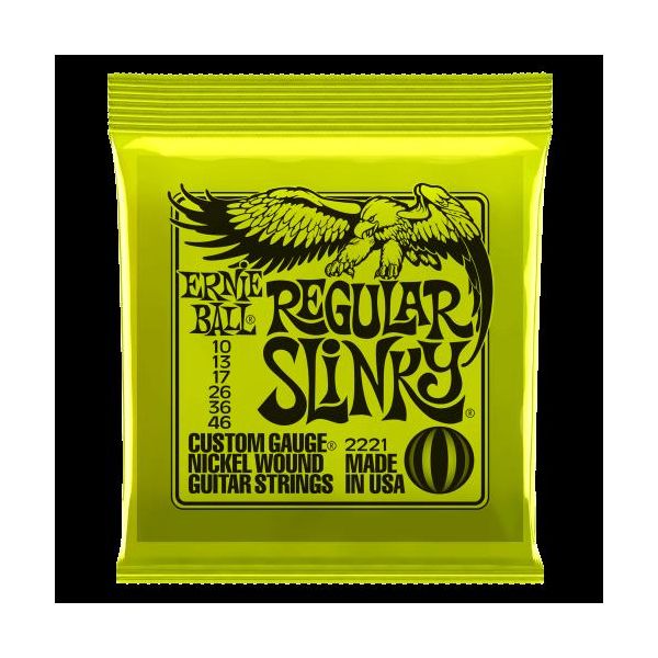 Ernie ball Jogo de Cordas para Guitarra Elétrica Ernie Ball-2221