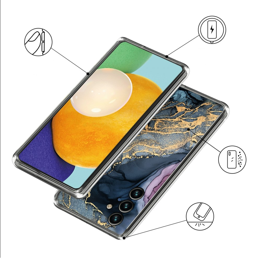 Samsung Galaxy A55 Gummi Case Hülle Marble Marmor Design - Style 3