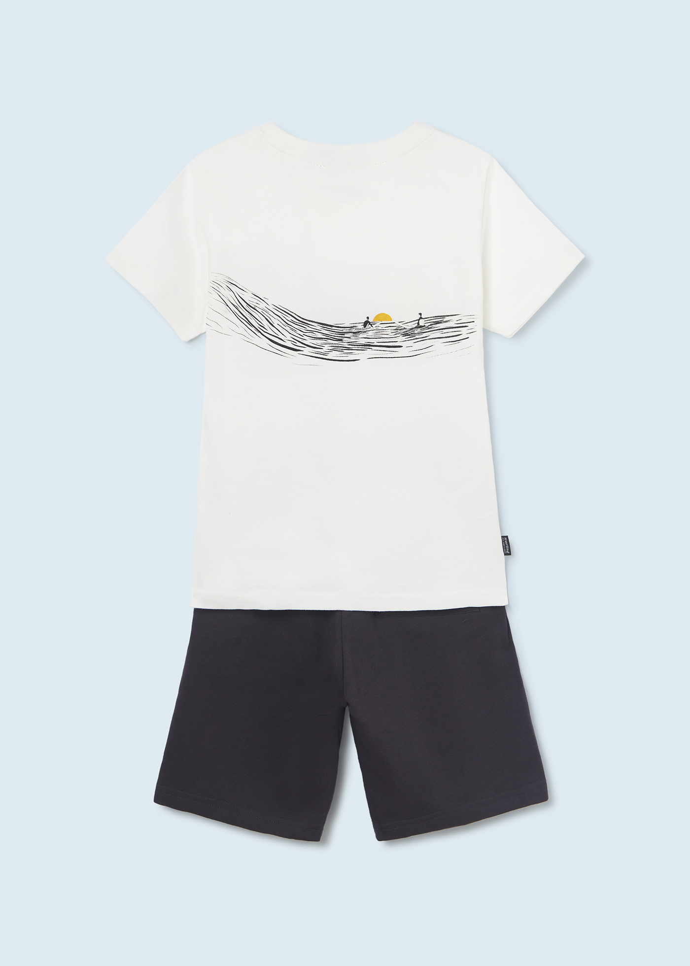 Conjunto de algodão de duas peças para meninos