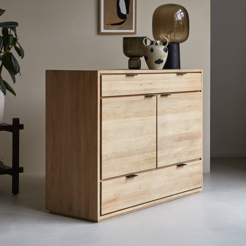 Buffet en chêne massif L 120 cm Senson