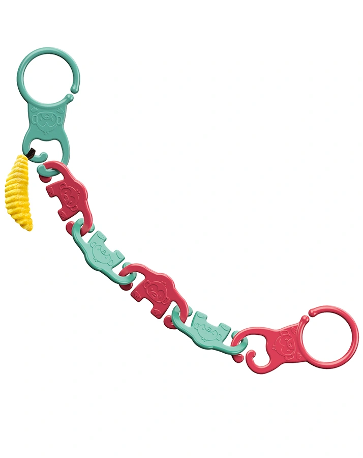 Kinderwagenkette TINY TALENTS - MONKEY LINKS 7-teilig