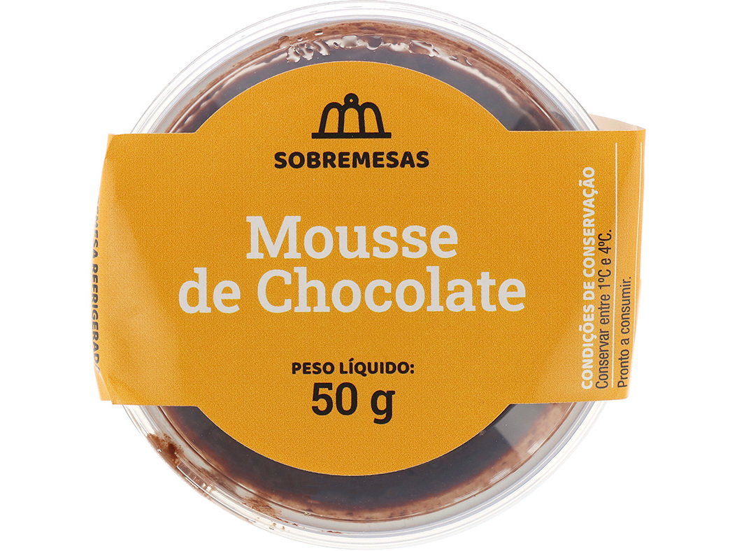 MOUSSE DE CHOCOLATE DOCE SABOR UN