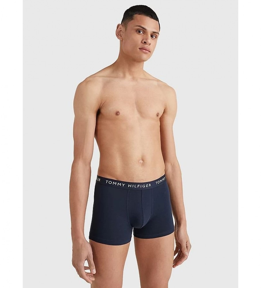 Conjunto de 3 cuecas boxer Tommy Hilfiger UM0UM02203 azul marinho