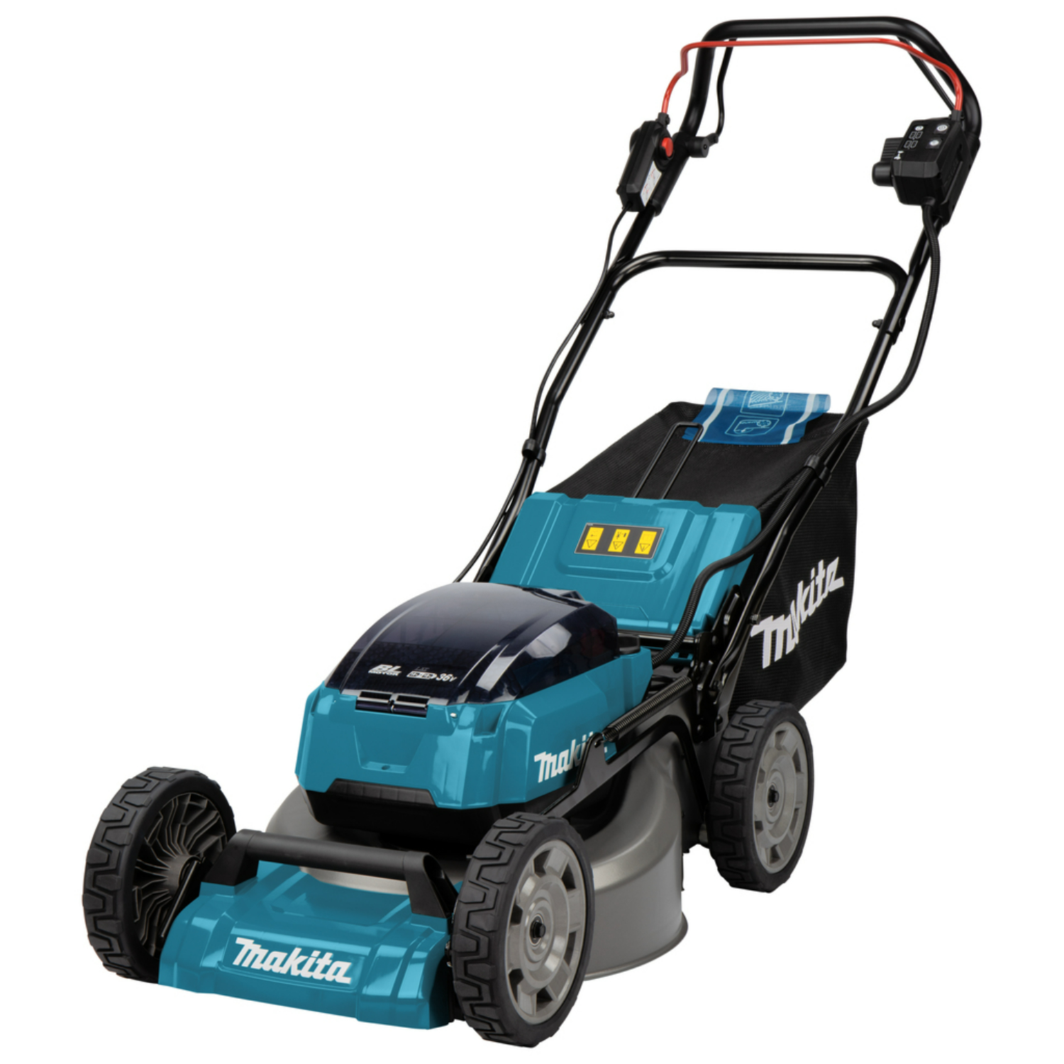 Makita DLM462PT4 36V (2x18V) Li-Ion accu grasmaaier set (4x 5.0 Ah accu) - 46cm