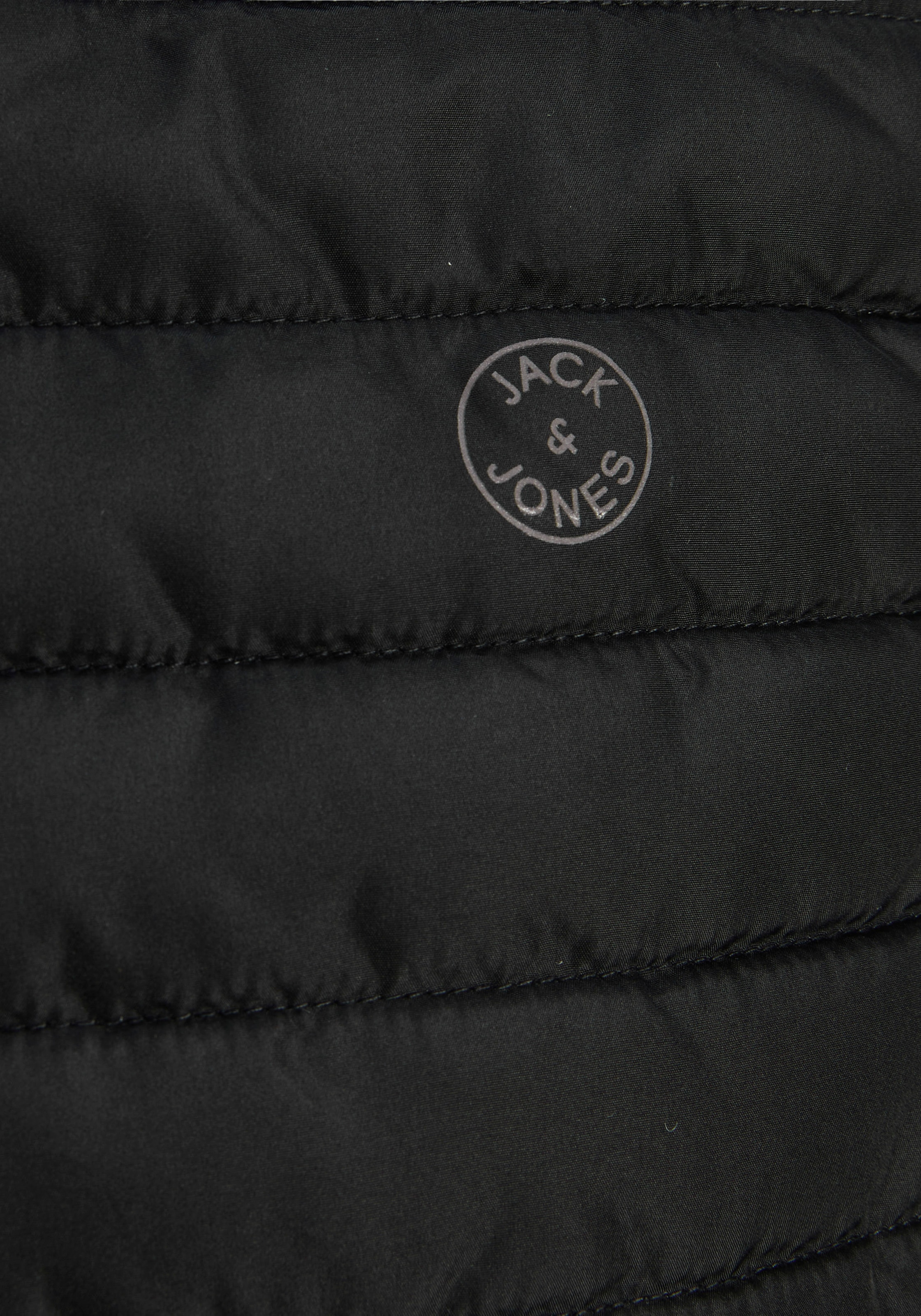 Jack & Jones Steppweste »JJEMULTI mit Logoprint, hohem Kragen und Eingrifftaschen«, normal, Polyester, ohne Kapuze