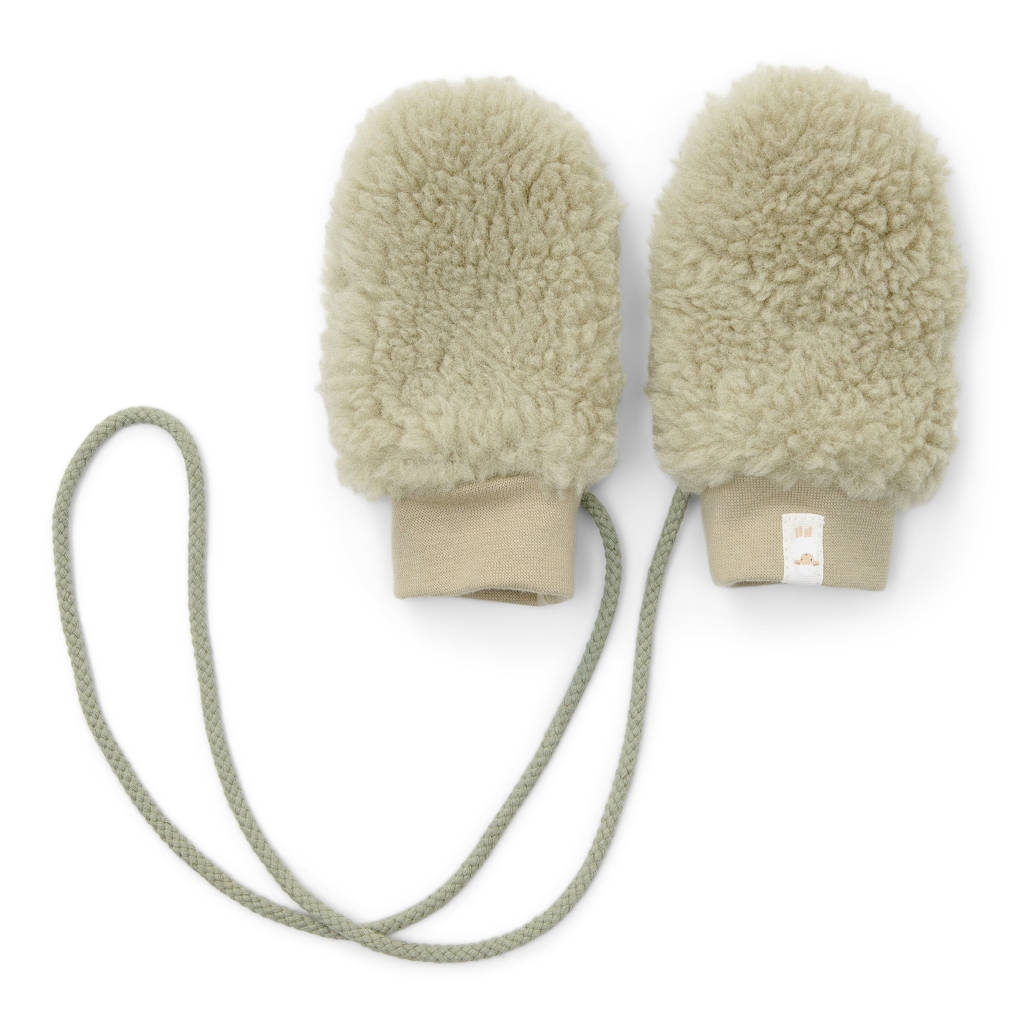 Little Dutch teddy wanten Soft Green