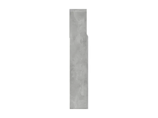 Armoire de tête de lit Gris béton 140x19x103,5 cm
