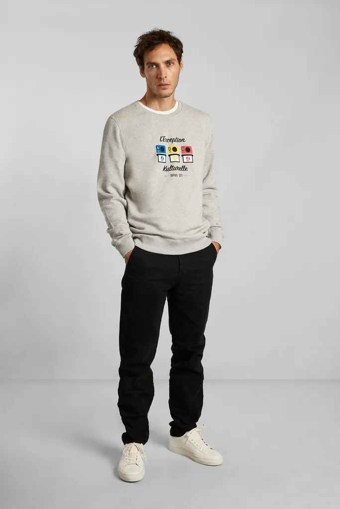 Sweatshirt en coton biologique collaboration 10 ans L'Exception Paris x Kulte L'Exception Paris