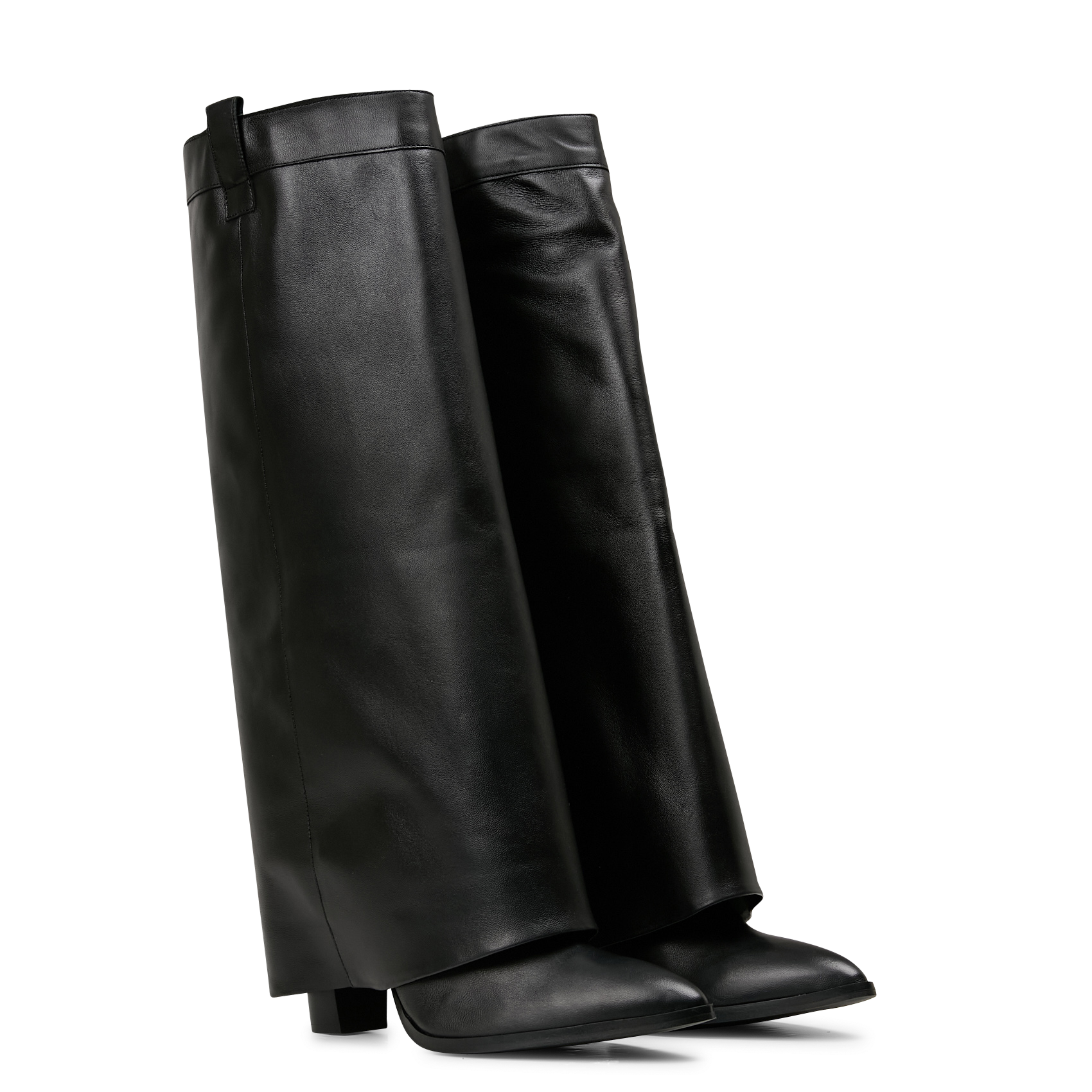 Bottes fourreau en cuir | Noir