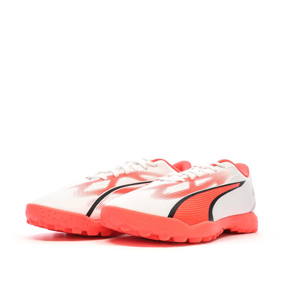 Puma Chaussures de Foot Blanc/Rose Homme Puma Ultra Play TT