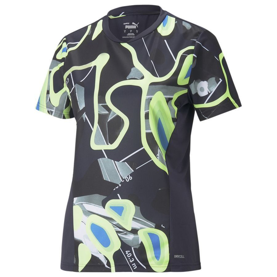 PUMA T-shirt d'Entraînement individualLIGA Graphic - Bleu/Vert Femme