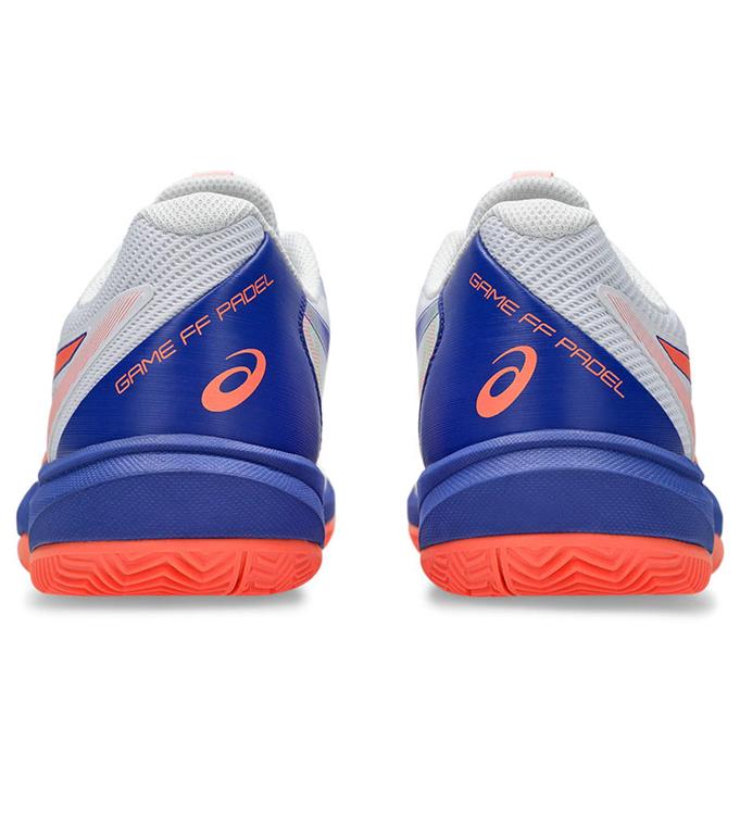 ASICS GAME FF PADEL 1041A493-100 WHITE-VIVID-CORAL