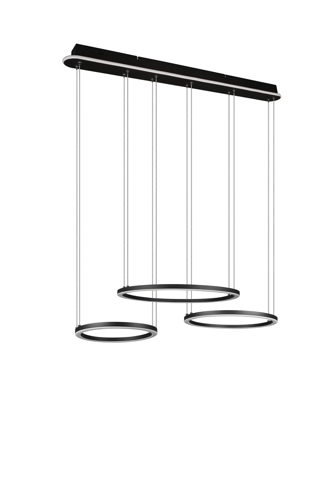 Morrison Pendelleuchte schwarz 323610332, B/H/T: 90 / 150 / 50 cm, Metall