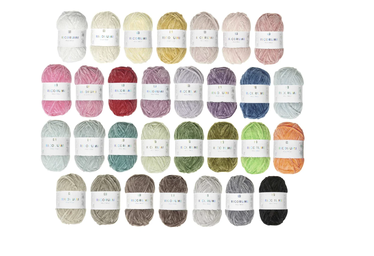(10er Set) Ricorumi Nilli Nilli Strick Garn DIY Mercerie Zubehör zum Häkeln / Stricken (400025.017) - Fashion