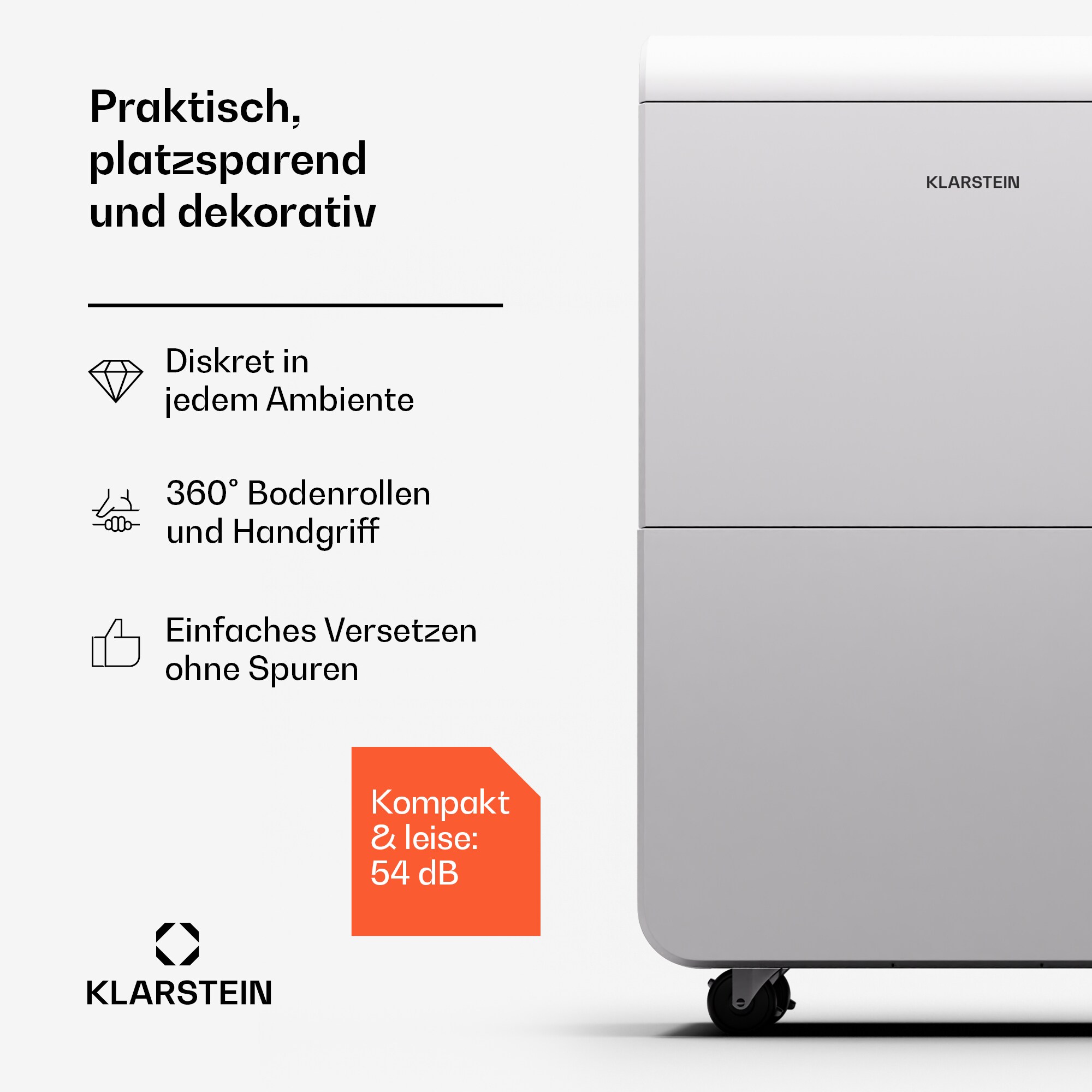 DryFy Grand Smart 70 Luftentfeuchter WiFi Kompression 70l/d 60-90m²