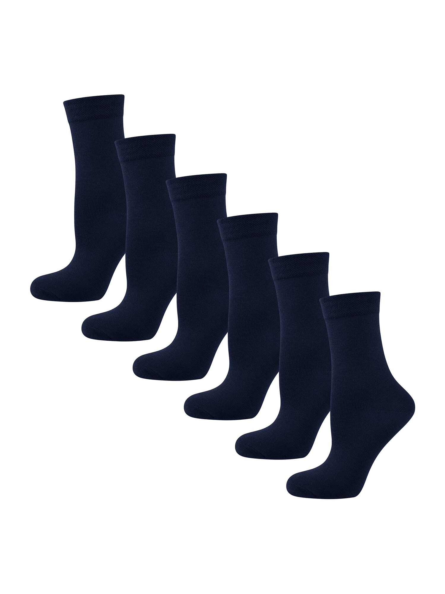 NUR DIE Damen Freizeitsocken Ohne Gummi 6er Pack