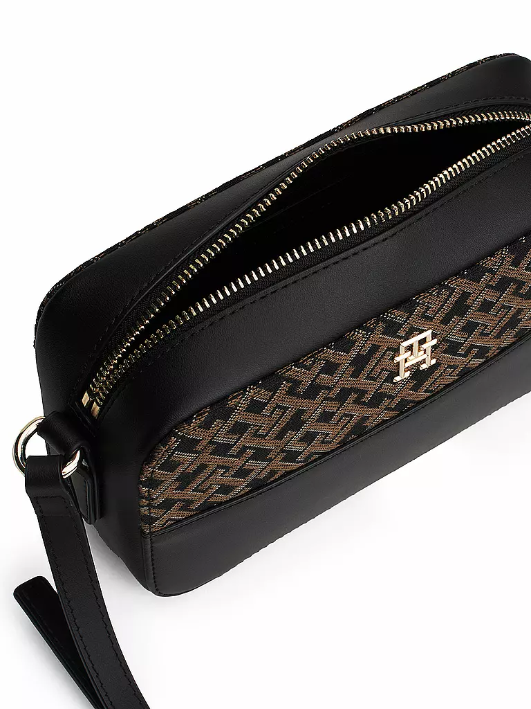 TOMMY HILFIGER Tasche - Mini Bag TH JACQUARD CAMERA BAG schwarz