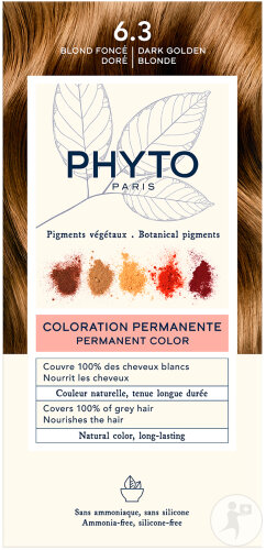Phyto Paris Phytocolor Coloration Permanente 6.3 Blond Foncé Doré 1 Kit