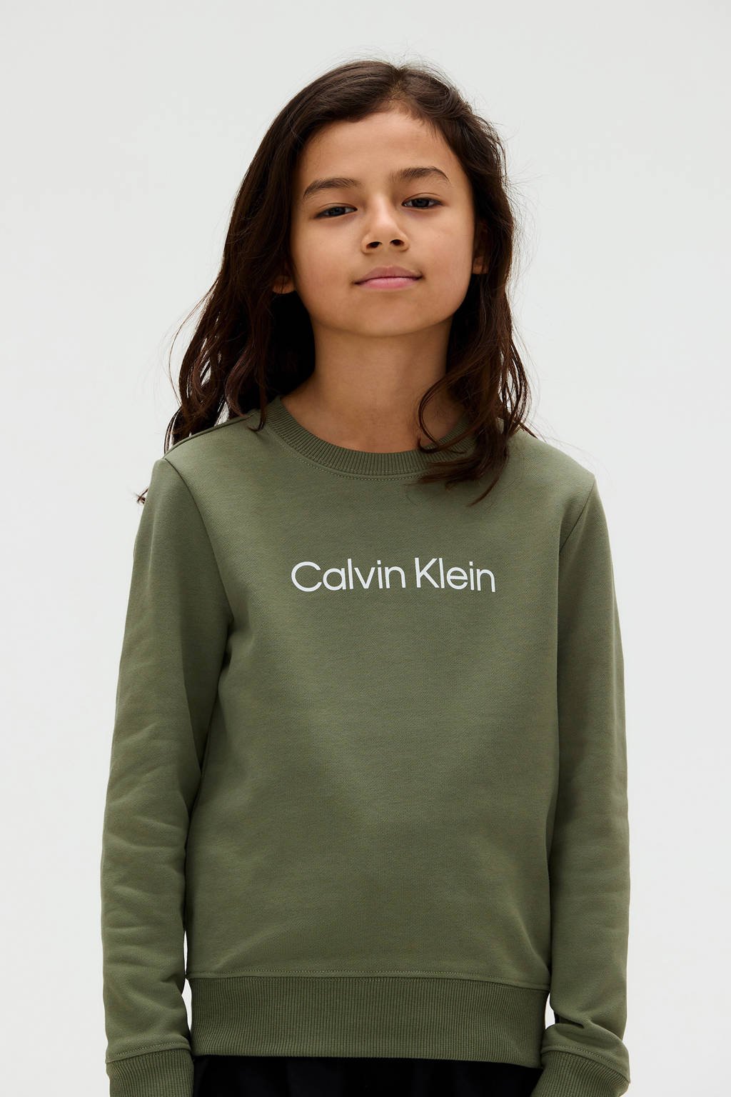 Calvin Klein sweater olijfgroen