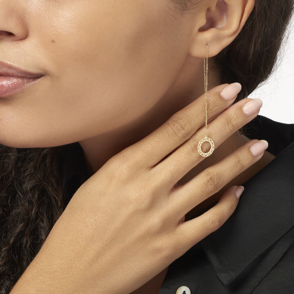 Boucles D'oreilles Pendantes Florent Or Jaune