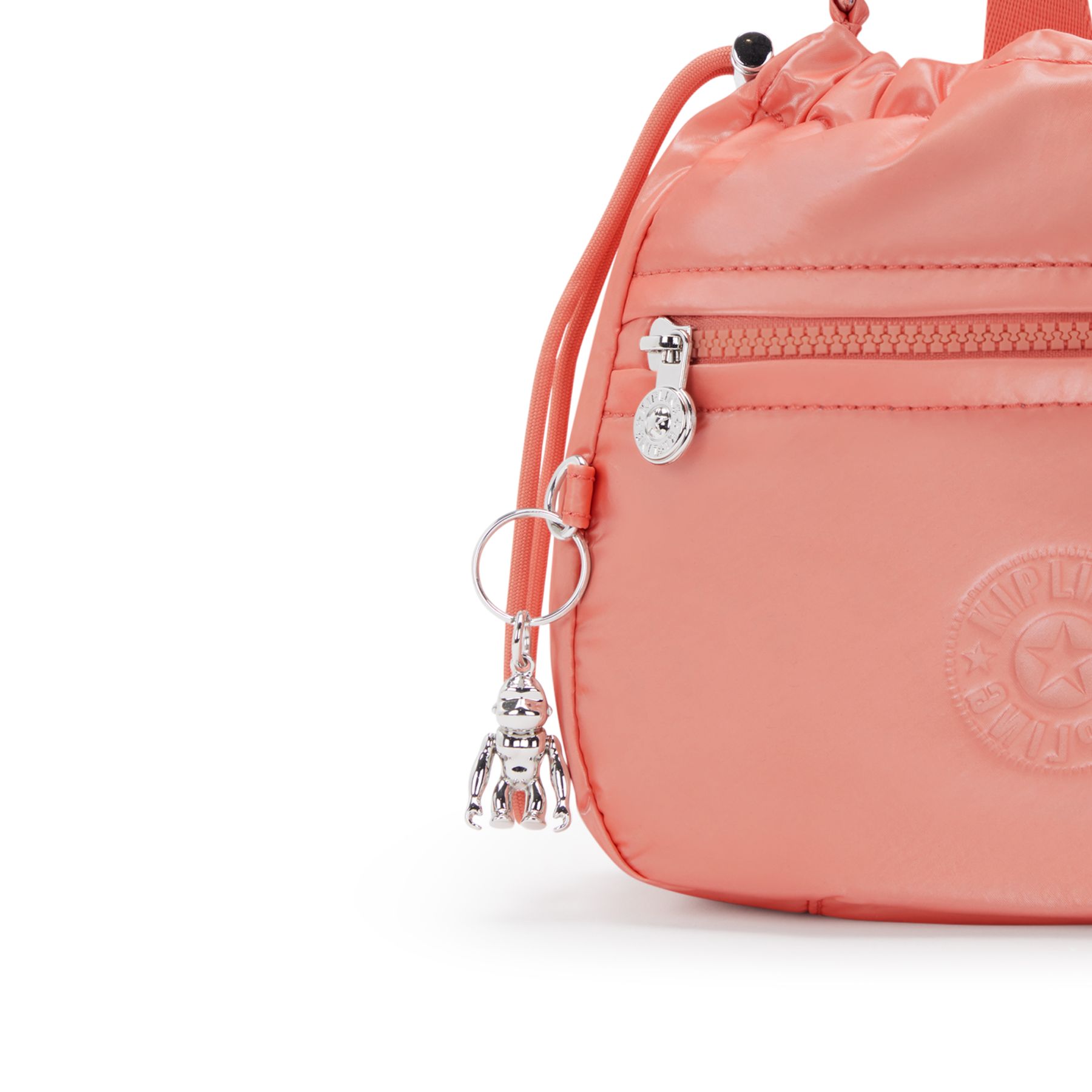 JAMIR  Petit sac à bandoulière avec cordon de serrage et sangle ajustable - Peach Glam