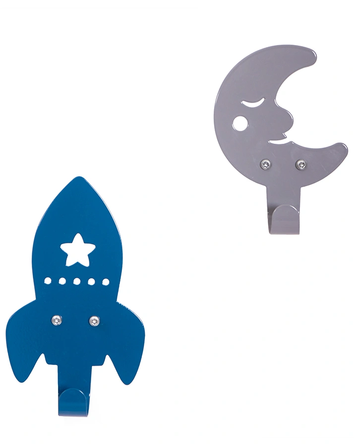 Garderobe ROCKET & MOON 2-teilig in blau/grau