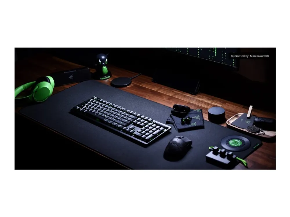 Razer DeathStalker V2 - Tastatur - bagbelyst - USB - USA - tastkontakt: Razer Linear Optical Switch Red