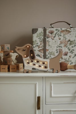 Little Lights Mini Lampe Hundevalp, Caramel