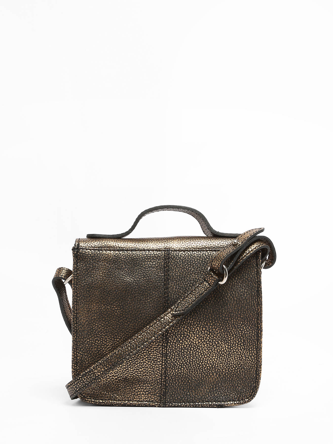 Sac bandoulire Melle George XS Granite cuir PAUL MARIUS