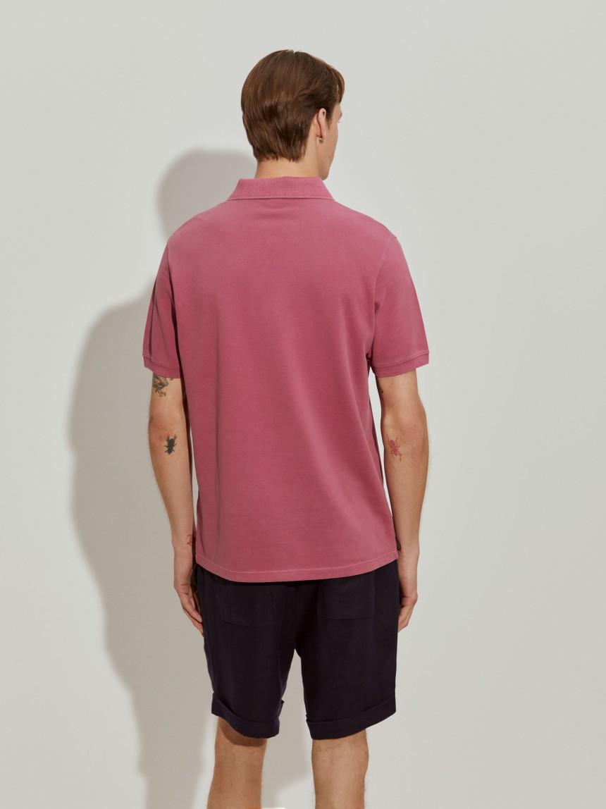 Polo piqué regular fit de algodão