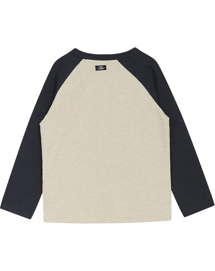 Langarmshirt ARCHIE LEGUAN in wheat melange