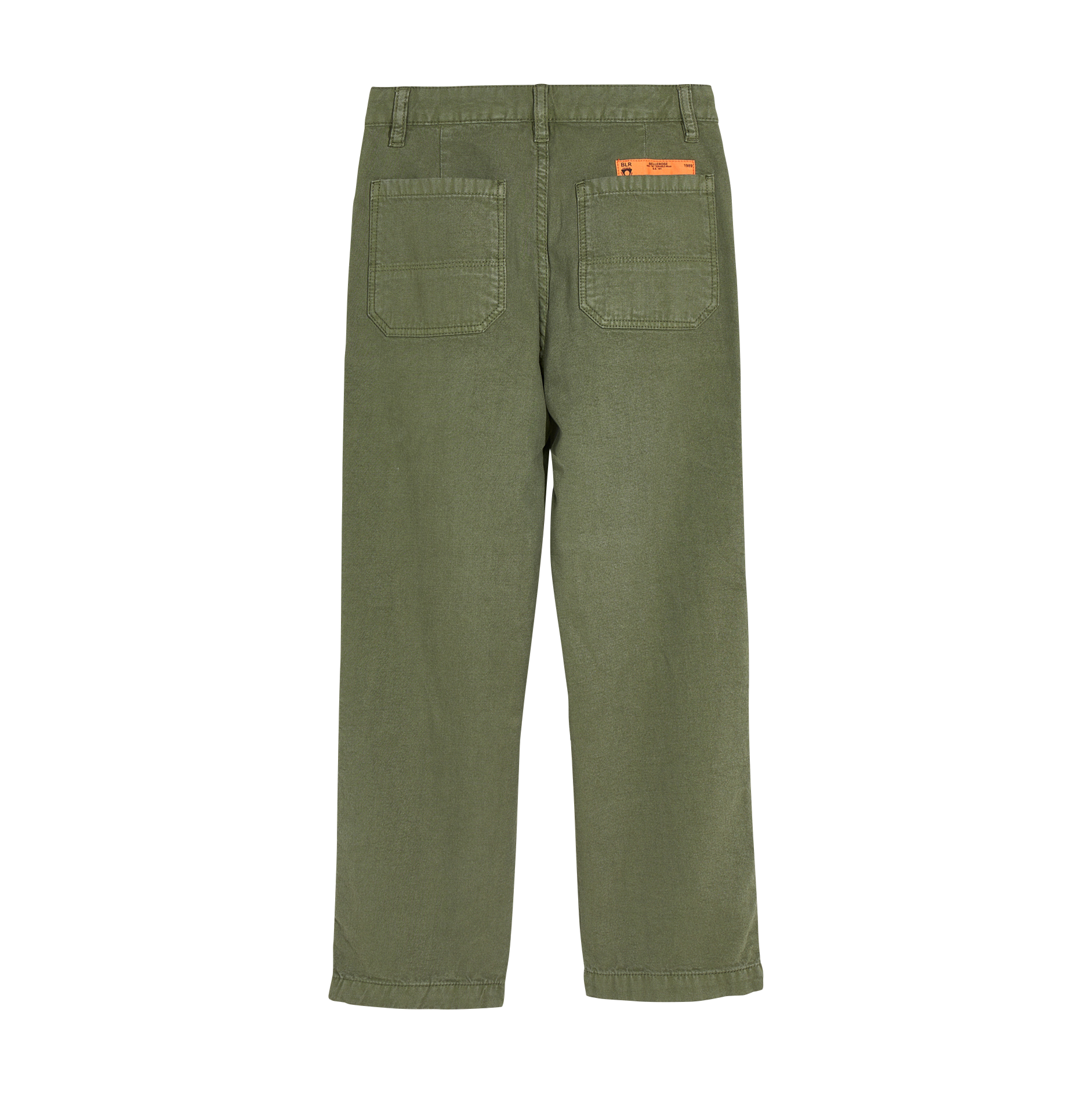 PERRIG - Pantalon droit taille haute | Vert