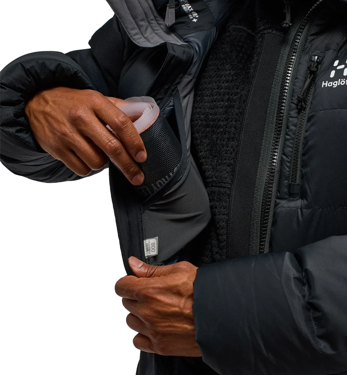 Haglöfs Men's Riksgränsen Down 800 Hood True Black