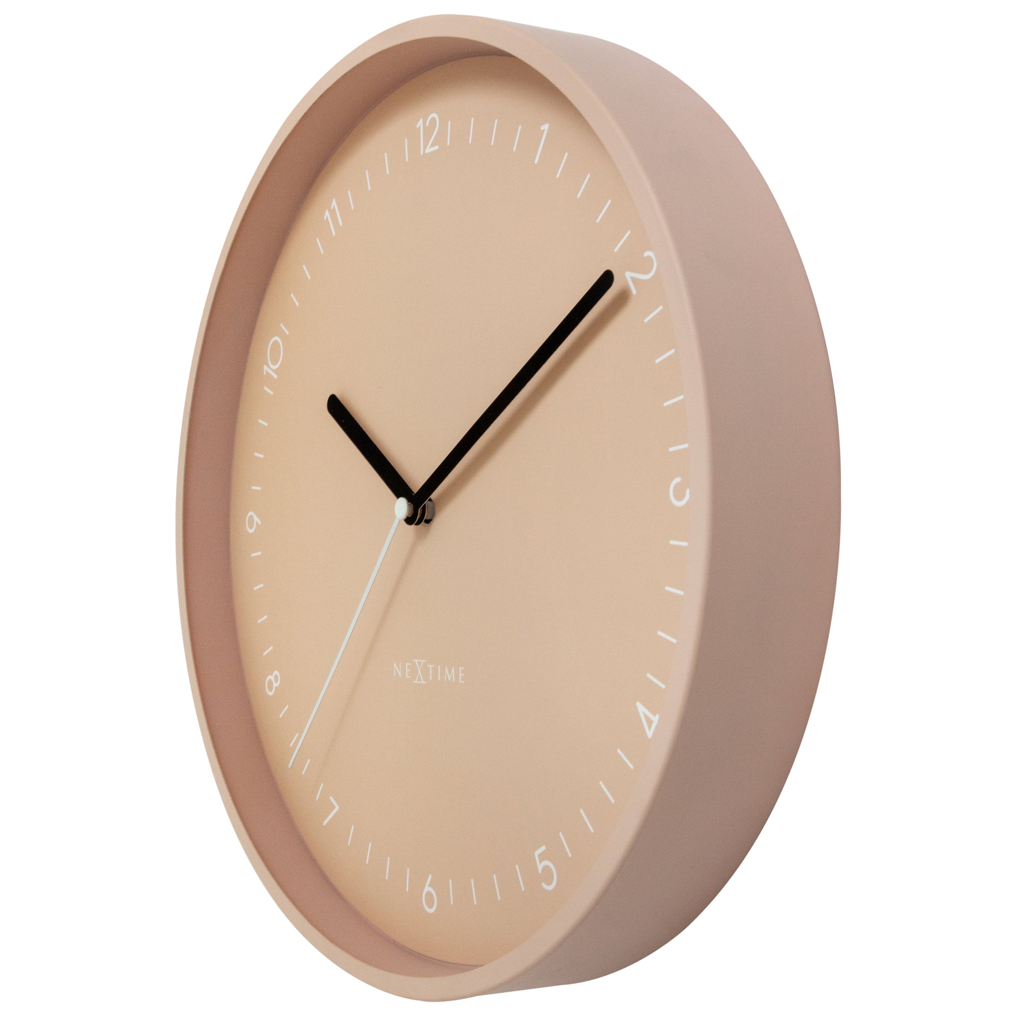 NeXtime - Wandklok 30cm-Stil-Roze-Aluminium-NeXtime Berlin